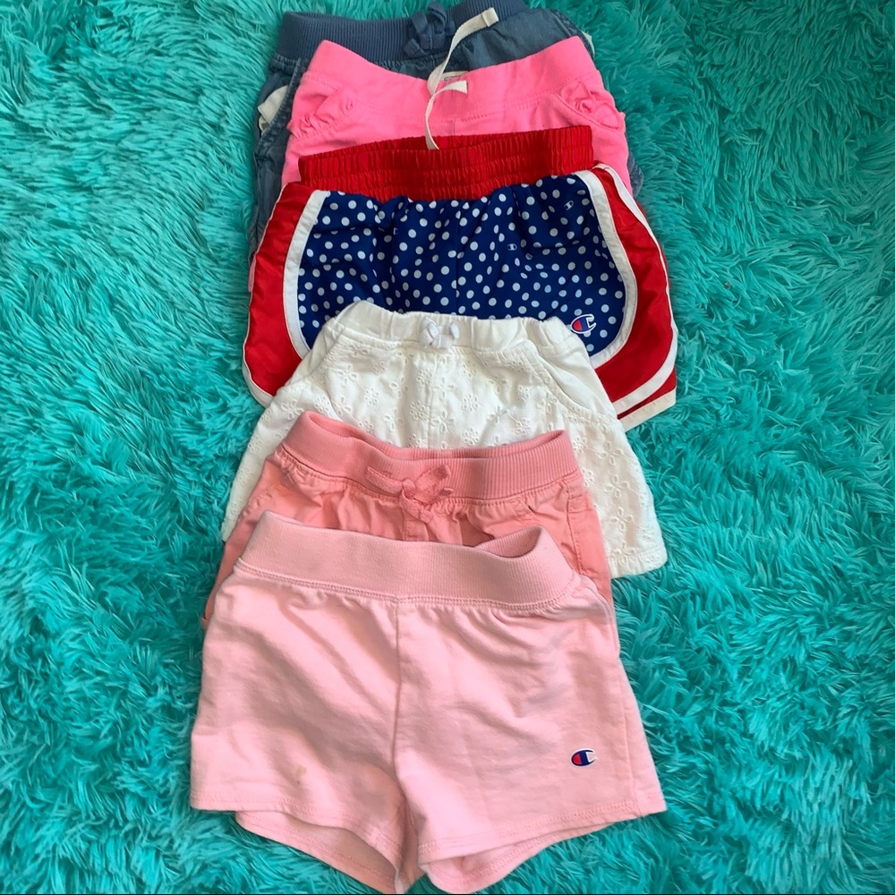 Bundle of 6 shorts 4 (size 4t) 2 (size 3t)